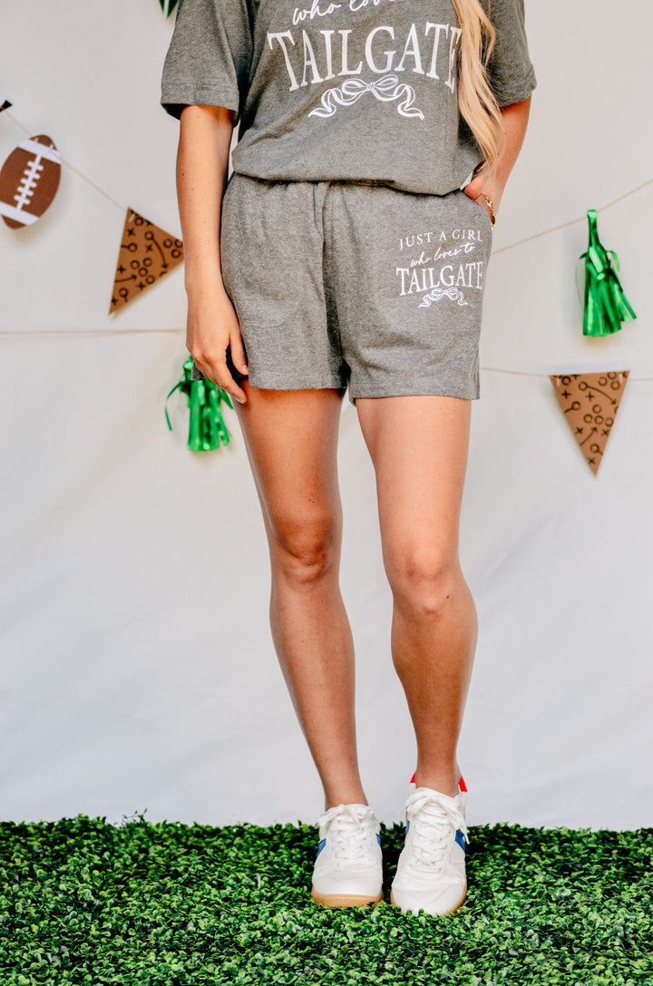 Just a Girl Who Loves to Tailgate Shorts