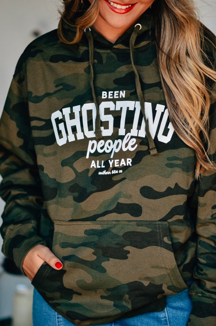 Been Ghosting People All Year Camo Hoodie