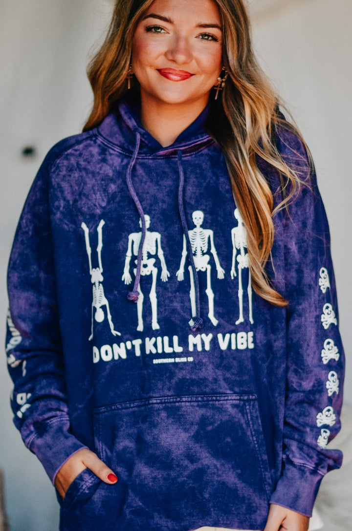Dont Kill My Vibe Purple Cloud Hoodie