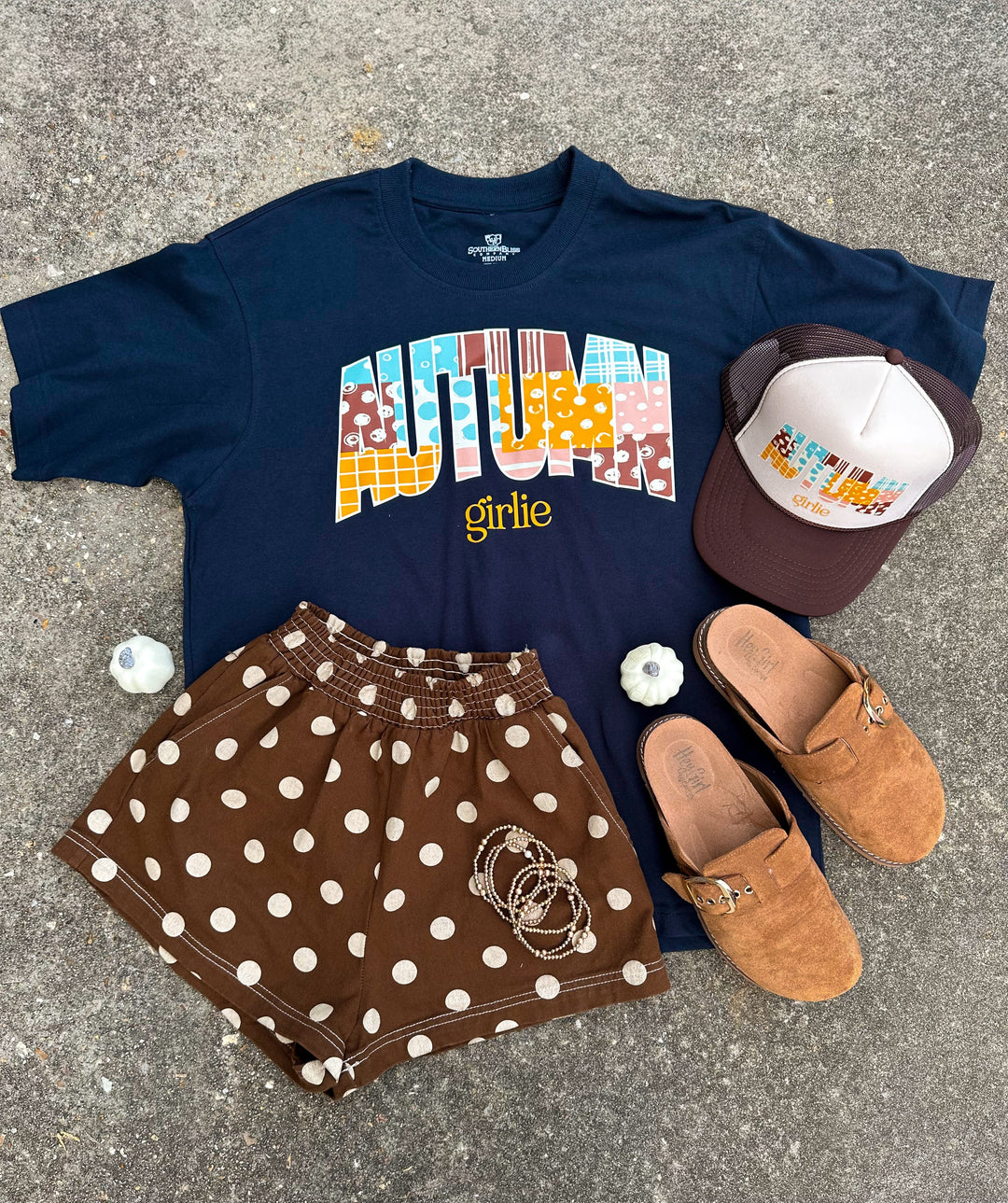 Autumn Girlie Mock Tee