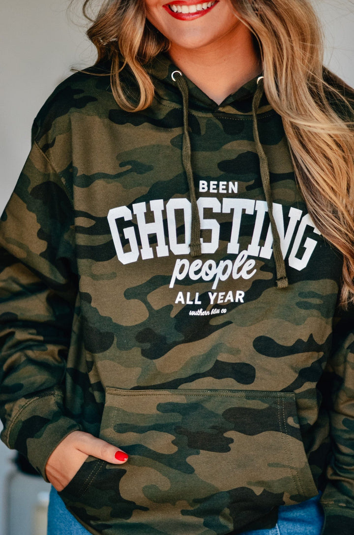 Been Ghosting People All Year Camo Hoodie