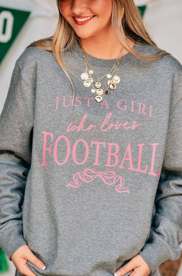 Just a Girl Who Loves Football Sweatshirt
