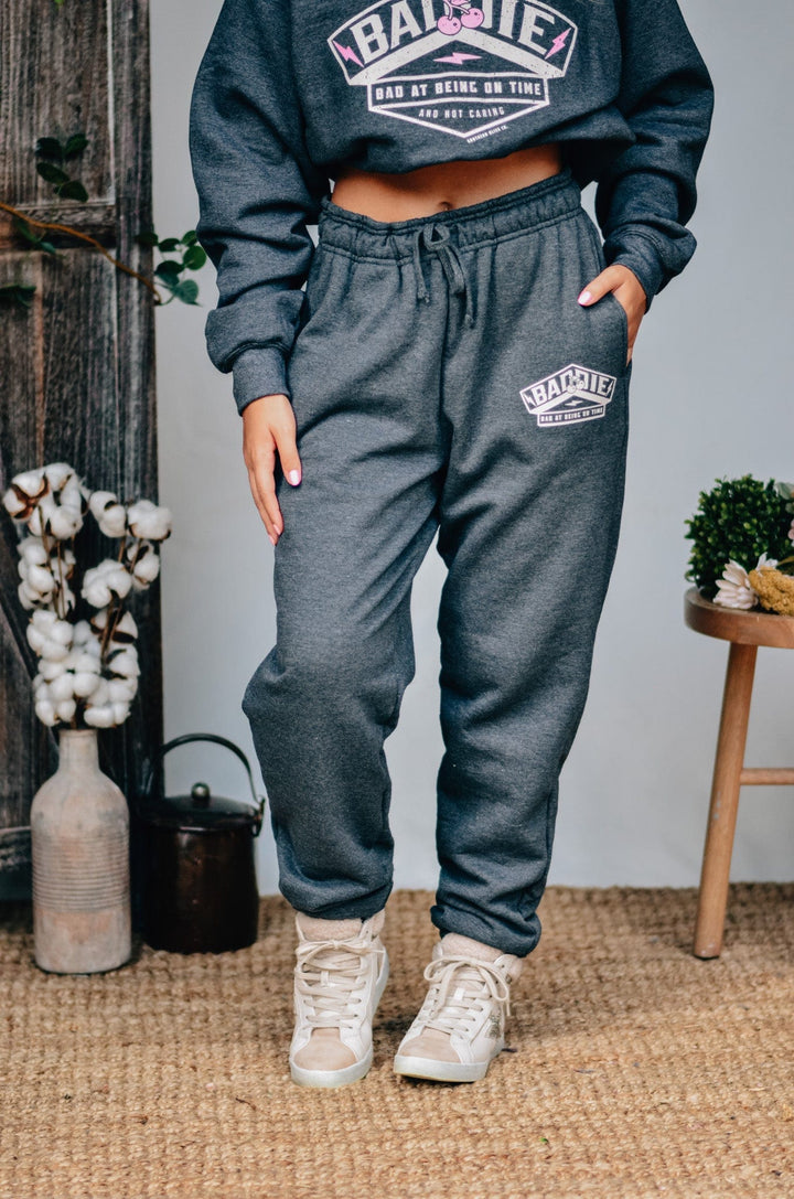 Baddie at Being On Time Joggers