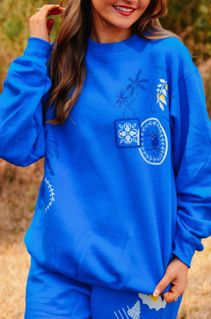 Santorini Patch Sweatshirt