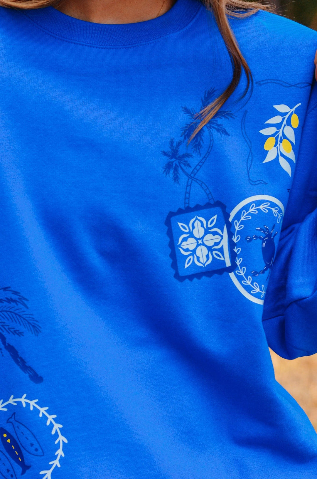 Santorini Patch Sweatshirt