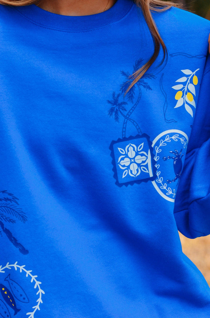 Santorini Patch Sweatshirt