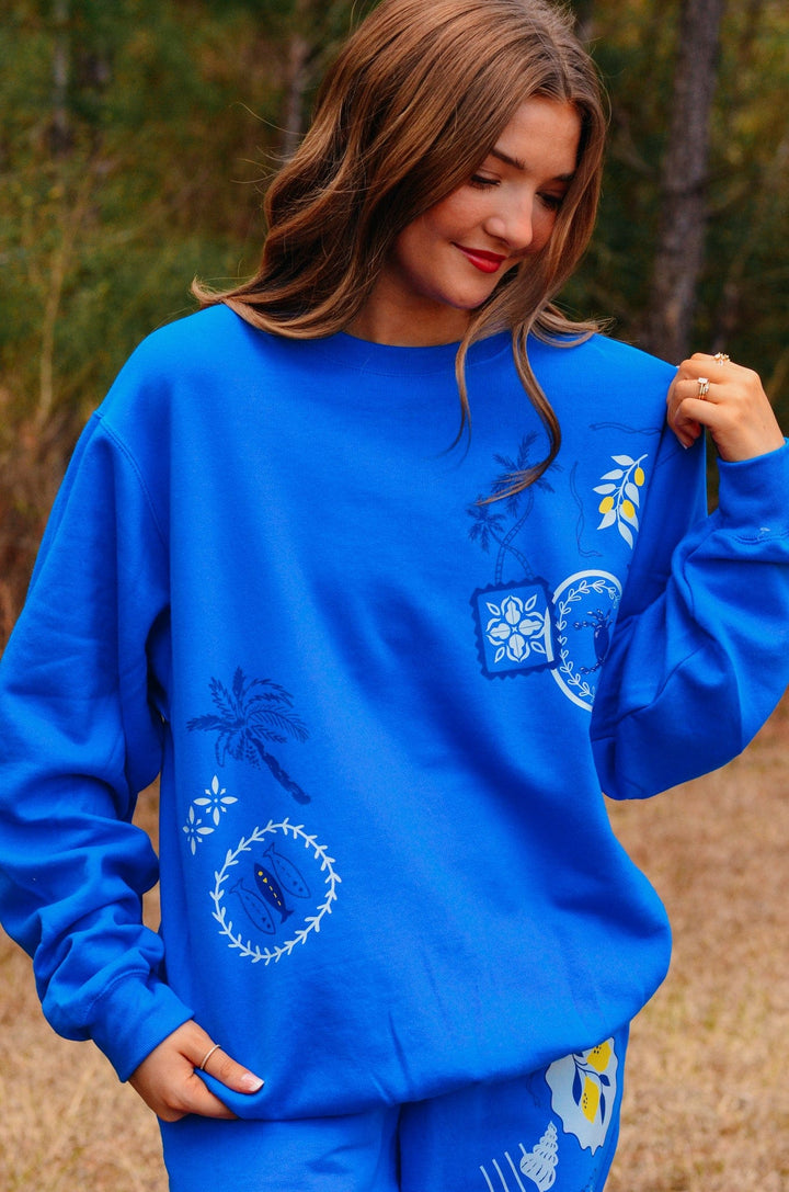 Santorini Patch Sweatshirt