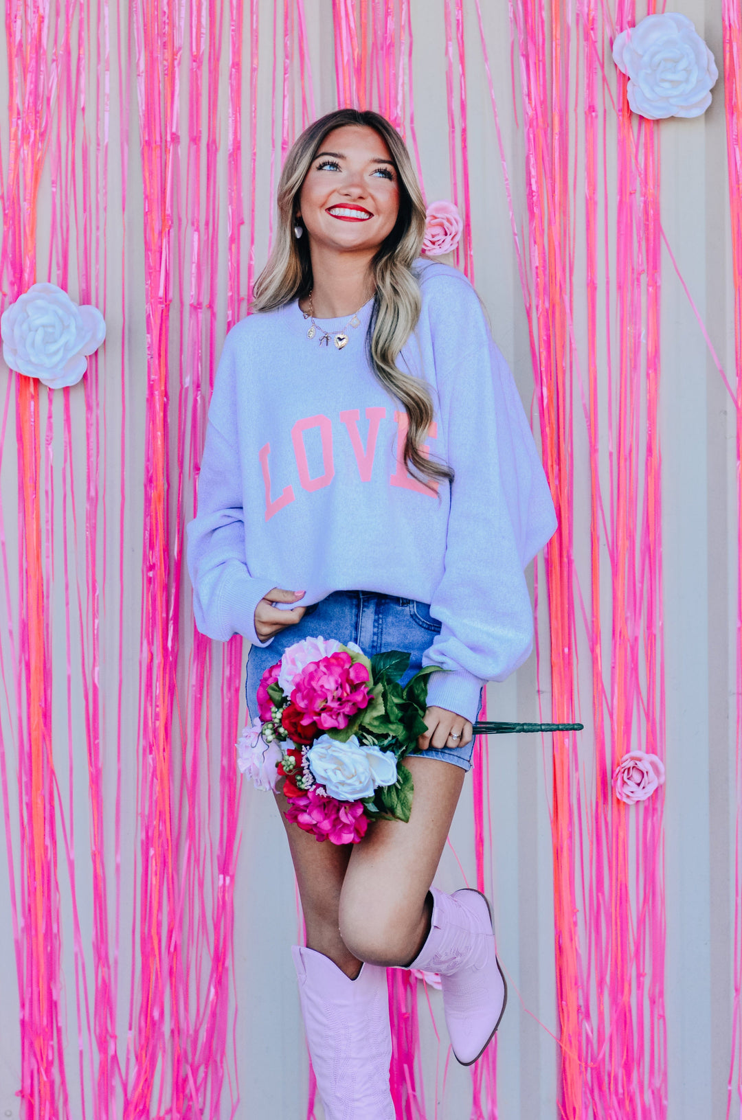 Love Puff Knit Sweater