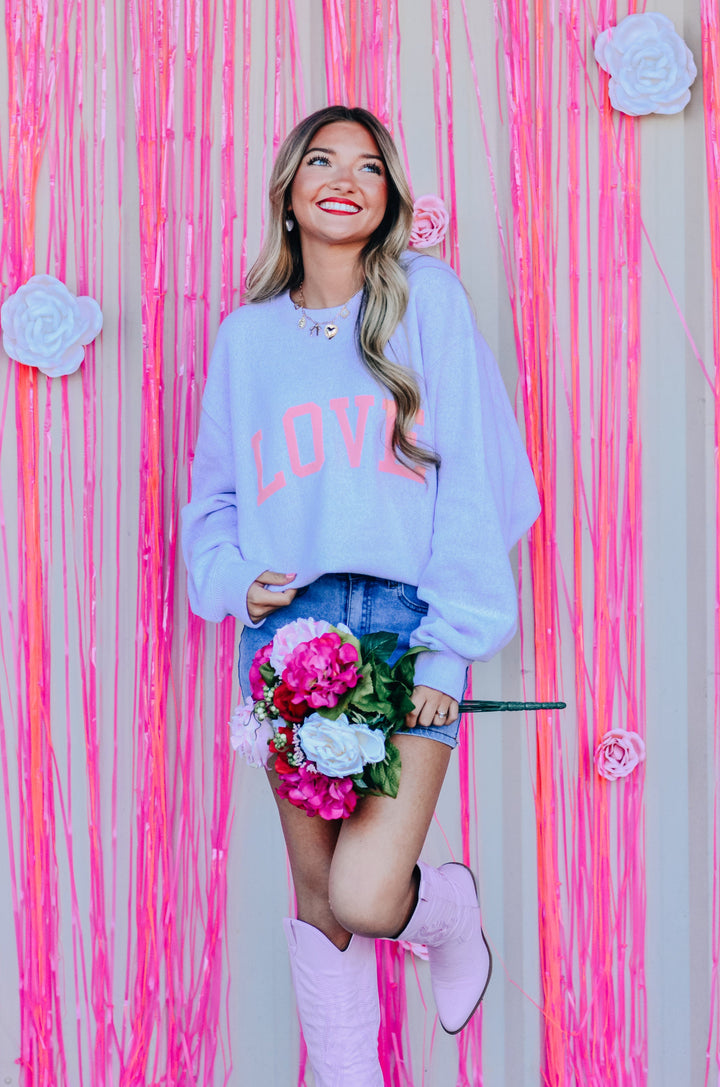 Love Puff Knit Sweater