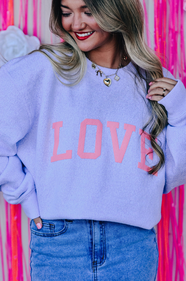 Love Puff Knit Sweater