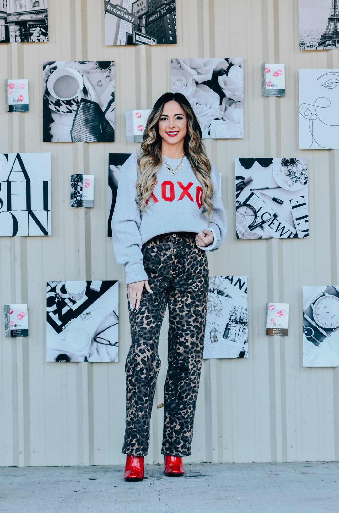 XOXO Puff Knit Sweater