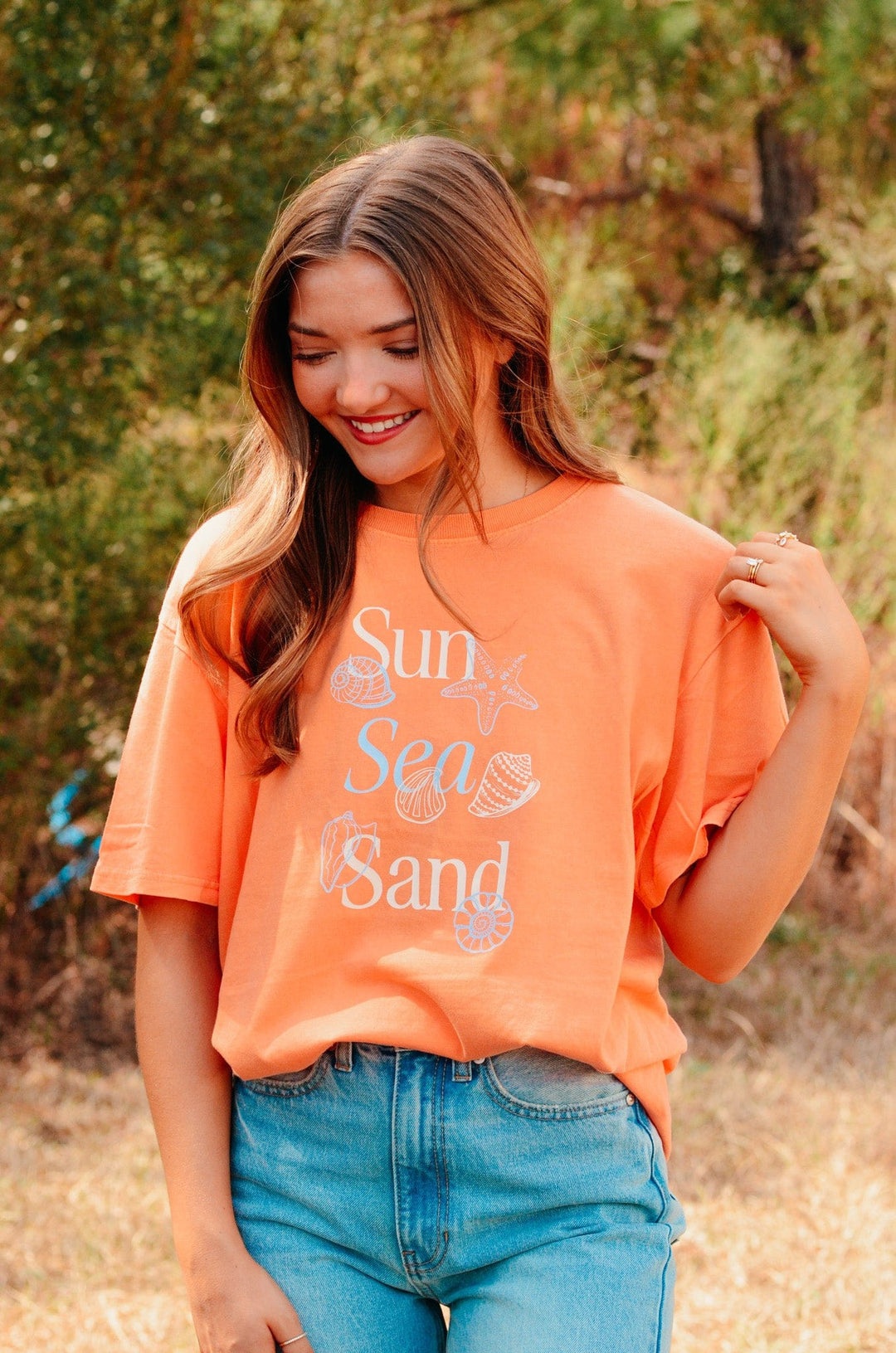 Sun Sea Sand Tangerine Tee