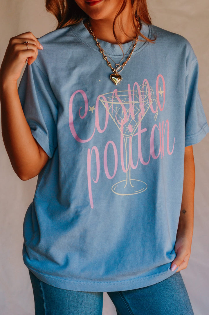Cosmopolitan Mock Neck Tee