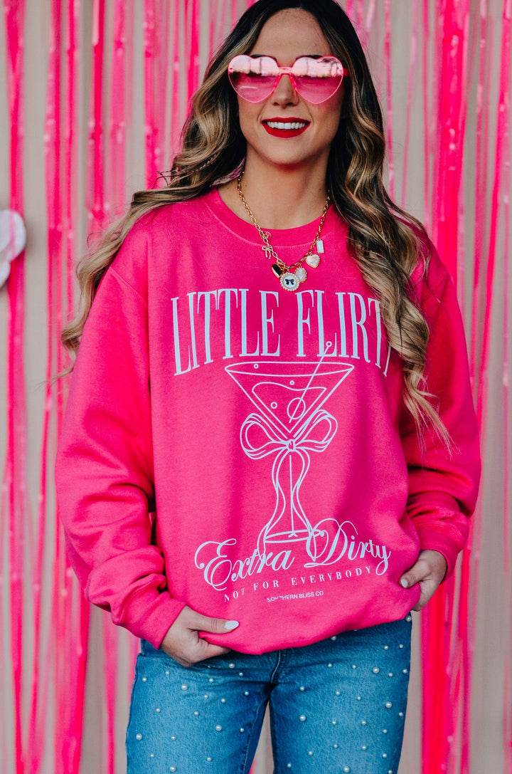 Little Flirty Extra Dirty Pink Sweatshirt