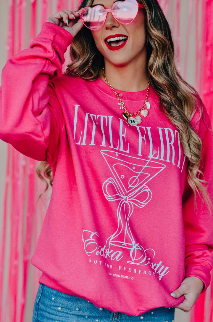 Little Flirty Extra Dirty Pink Sweatshirt