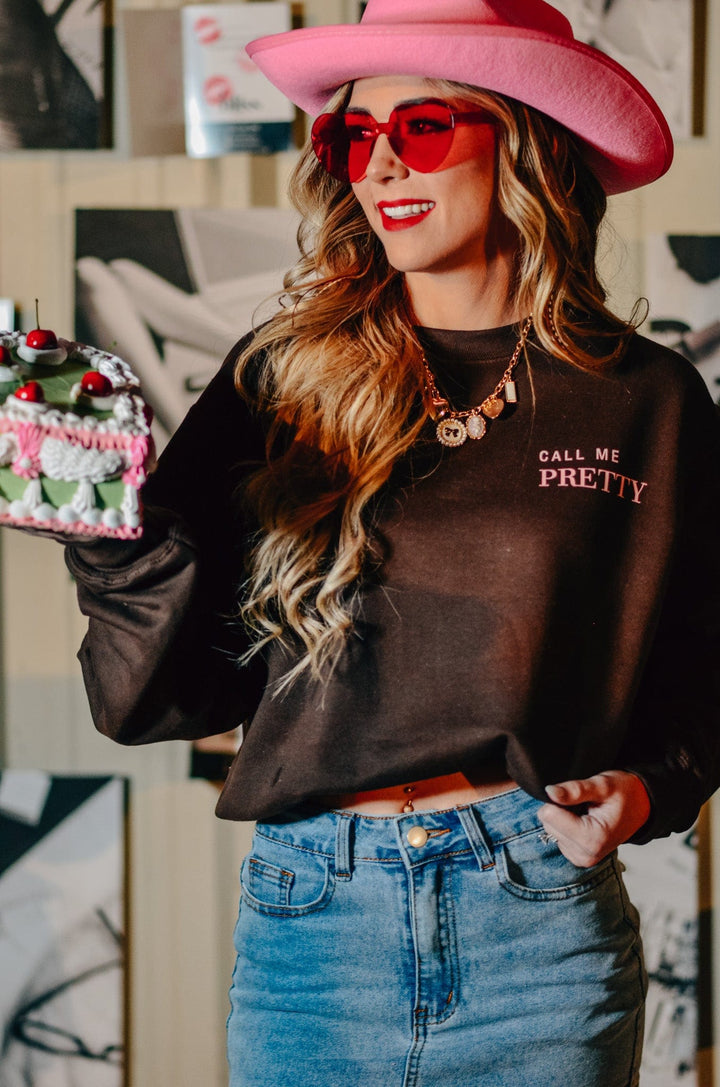 Call Me Pretty & Feed Me Tacos Sweatshirt