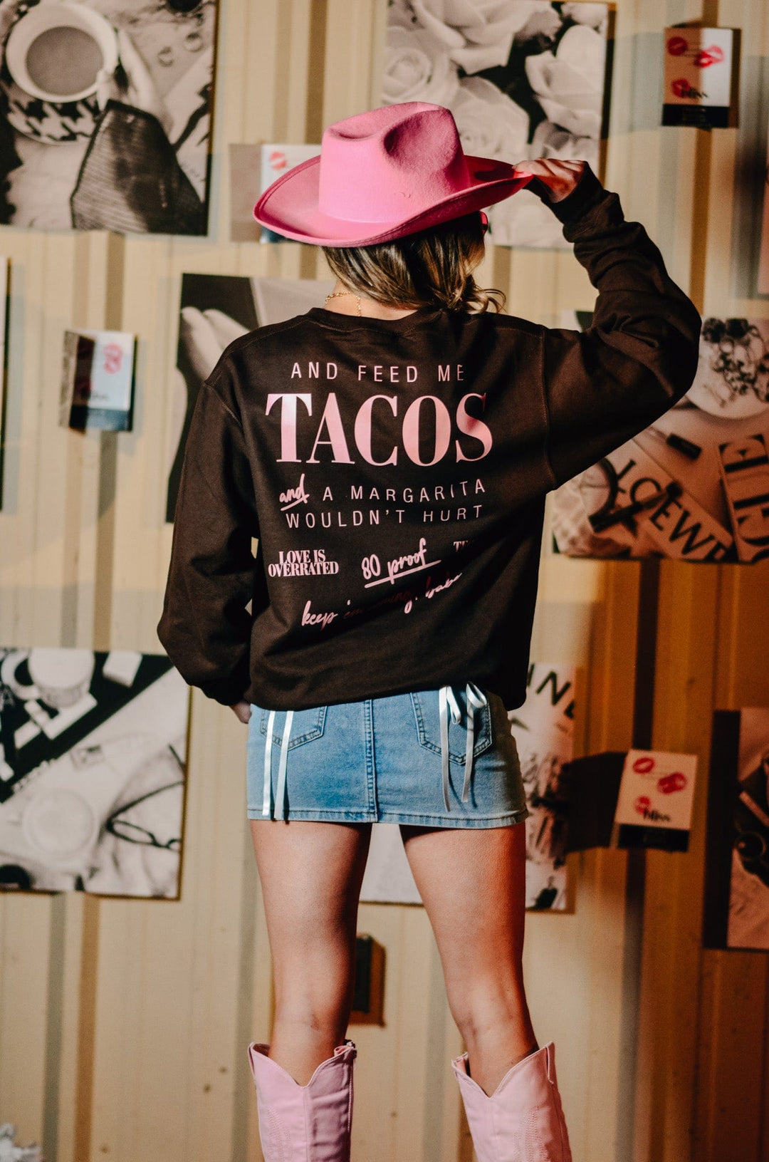 Call Me Pretty & Feed Me Tacos Sweatshirt