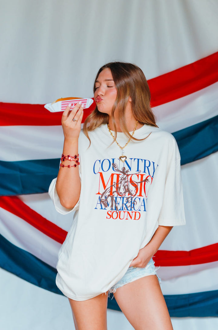 Country Music America Sound Heavy Tee