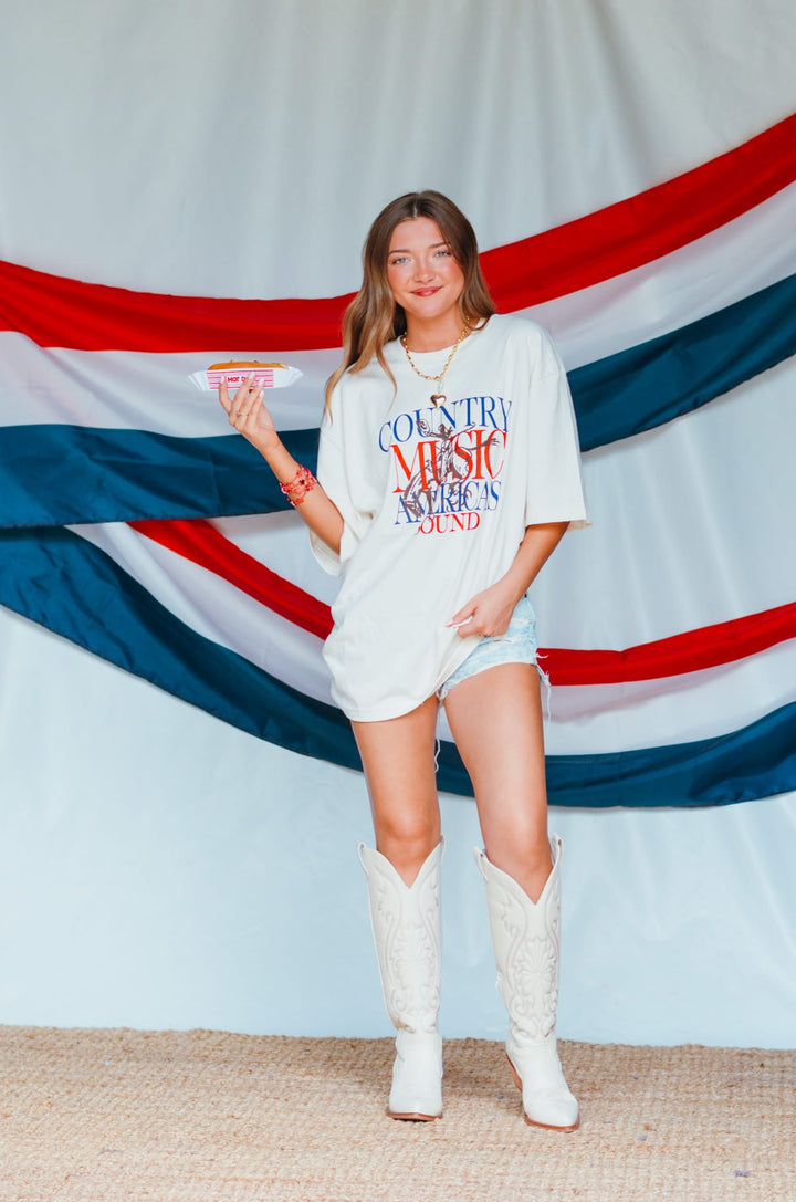 Country Music America Sound Heavy Tee