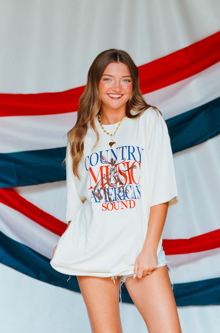 Country Music America Sound Heavy Tee