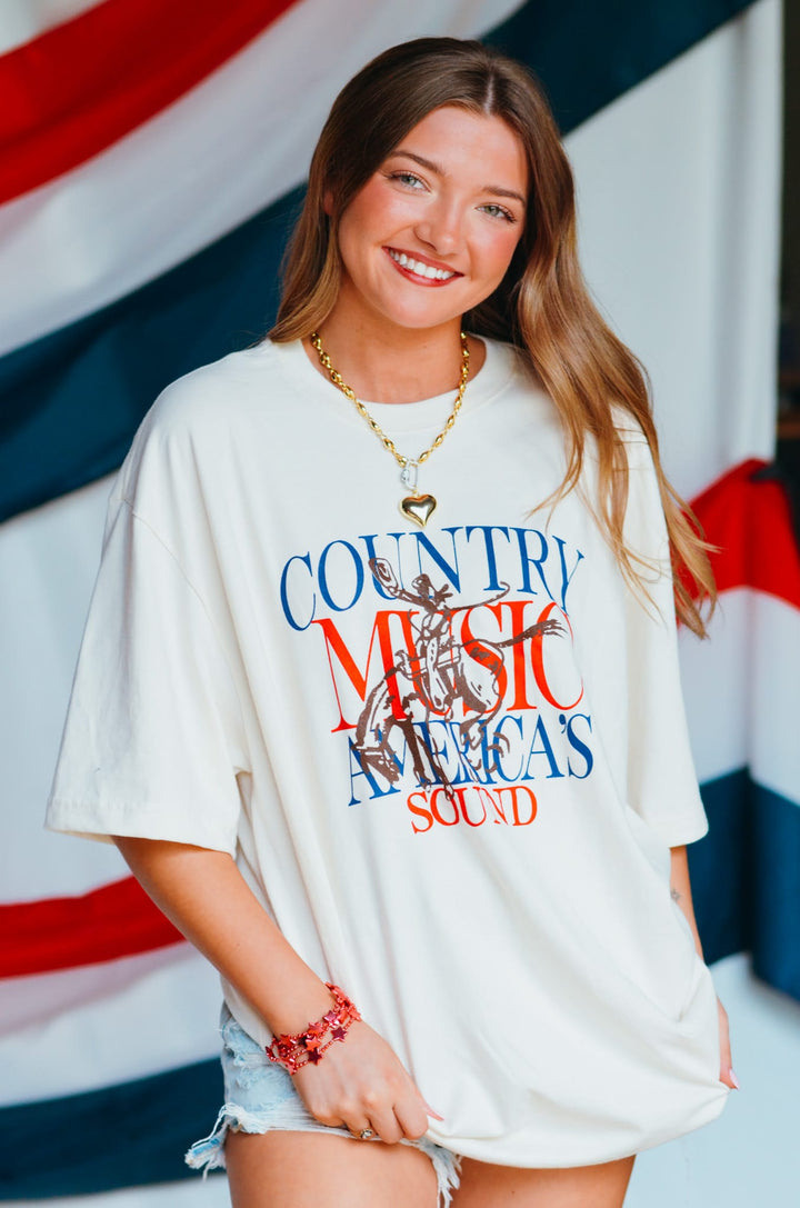 Country Music America Sound Heavy Tee