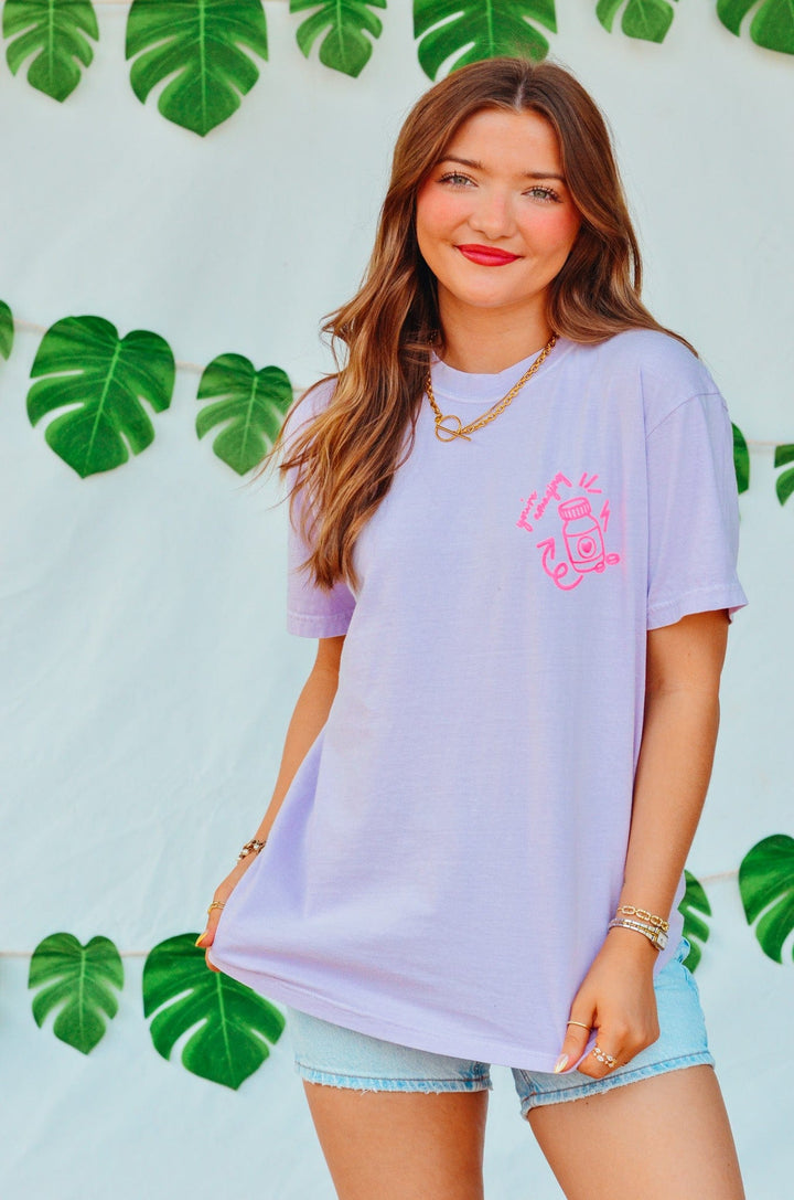 Hot Girls Take Meds Purple Tee