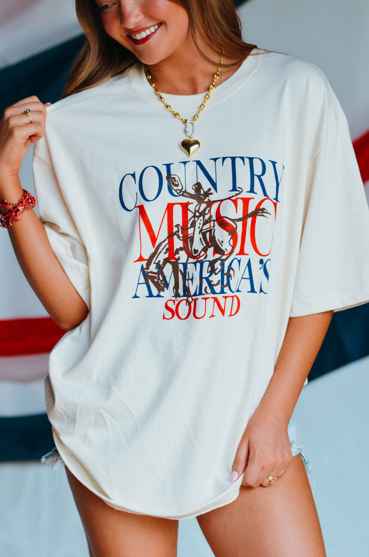 Country Music America Sound Heavy Tee