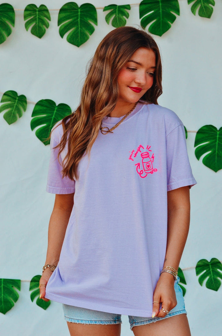 Hot Girls Take Meds Purple Tee