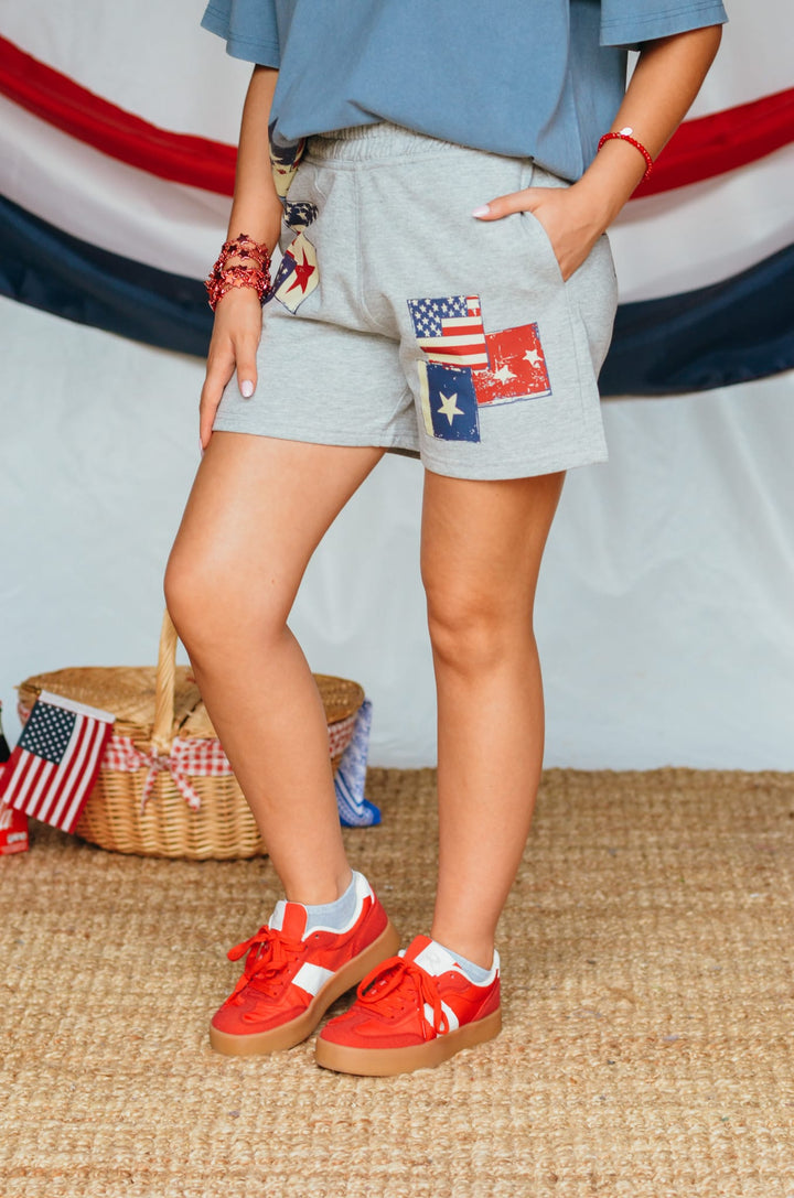 Americana Vintage Patch Shorts
