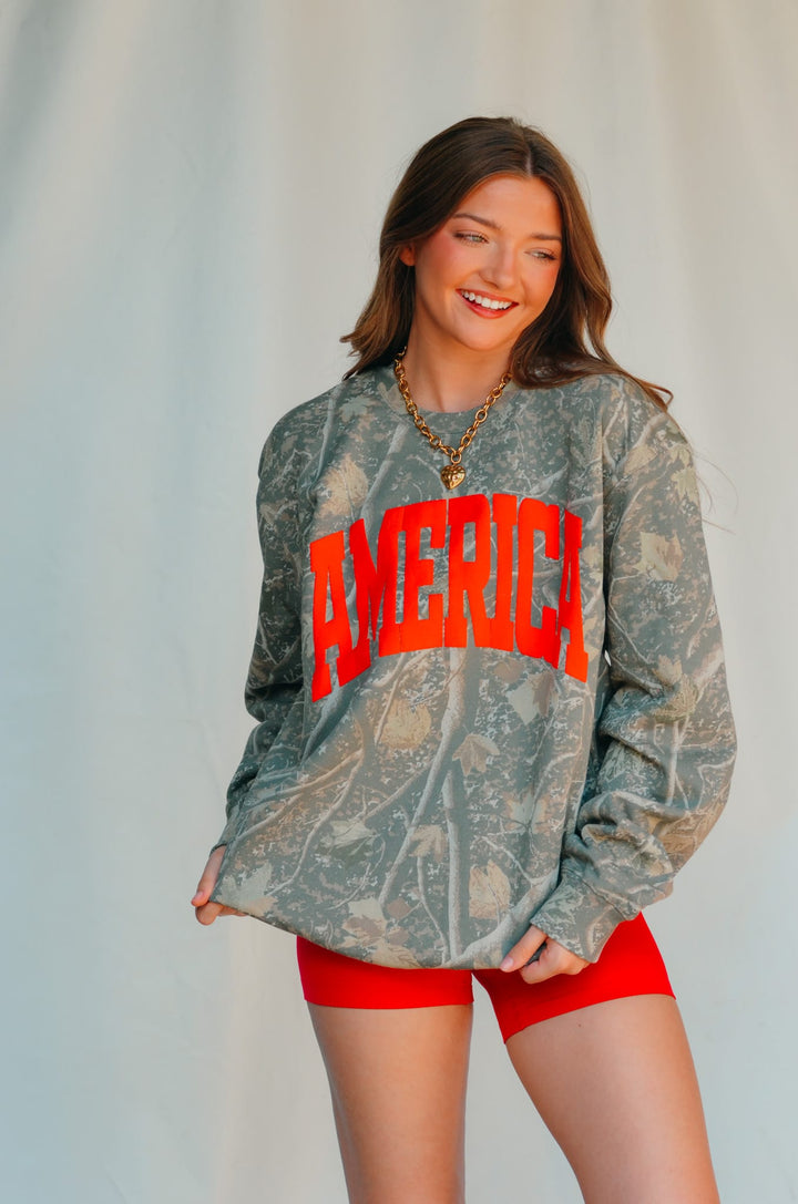 America Camo Sweatshirt