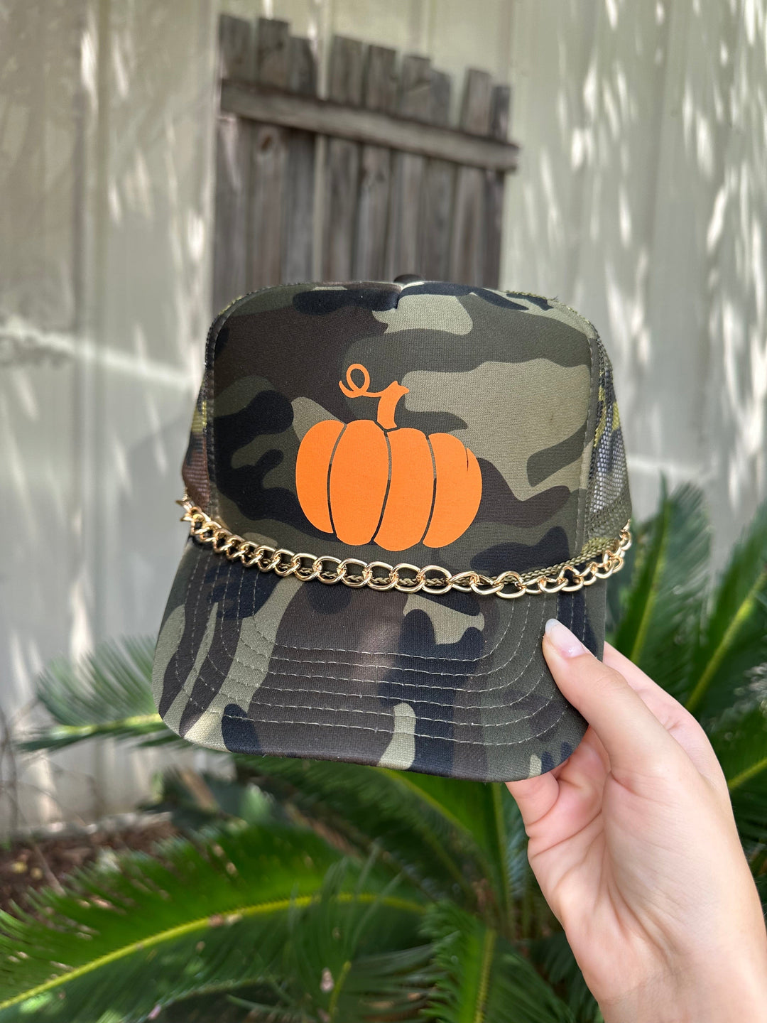 Lil Pumpkin Full Camo Trucker Hat