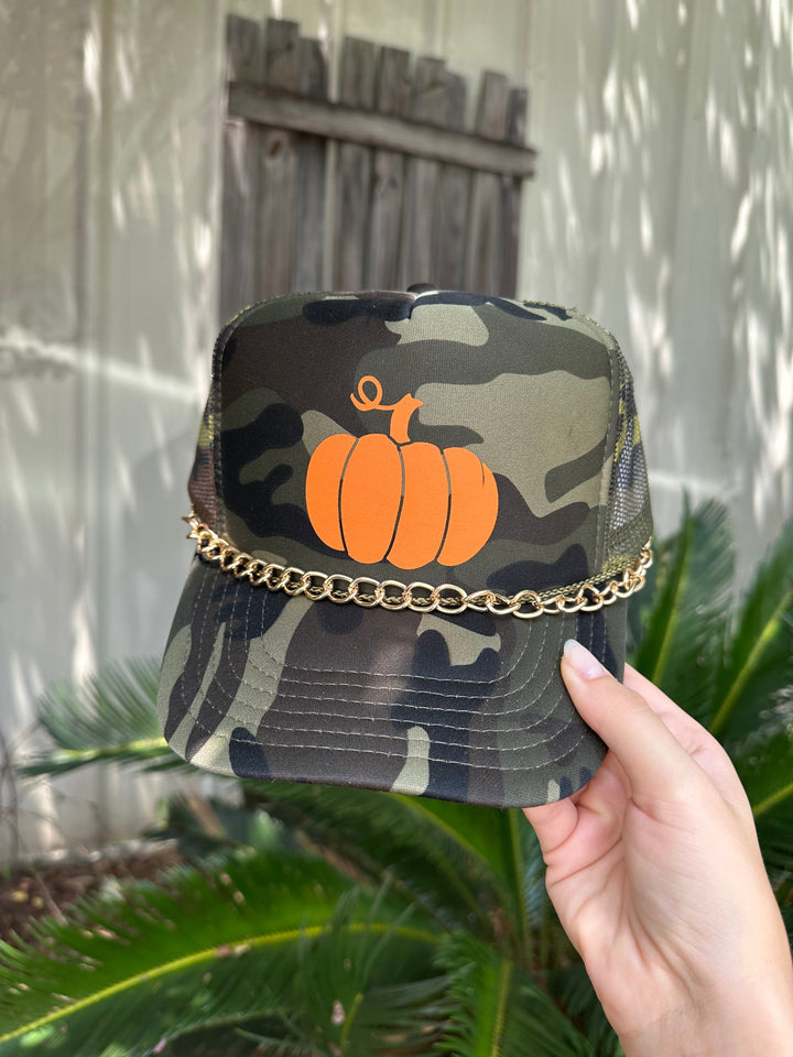 Lil Pumpkin Full Camo Trucker Hat