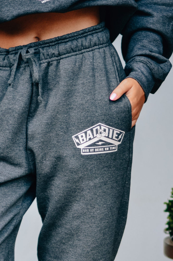 Baddie at Being On Time Joggers
