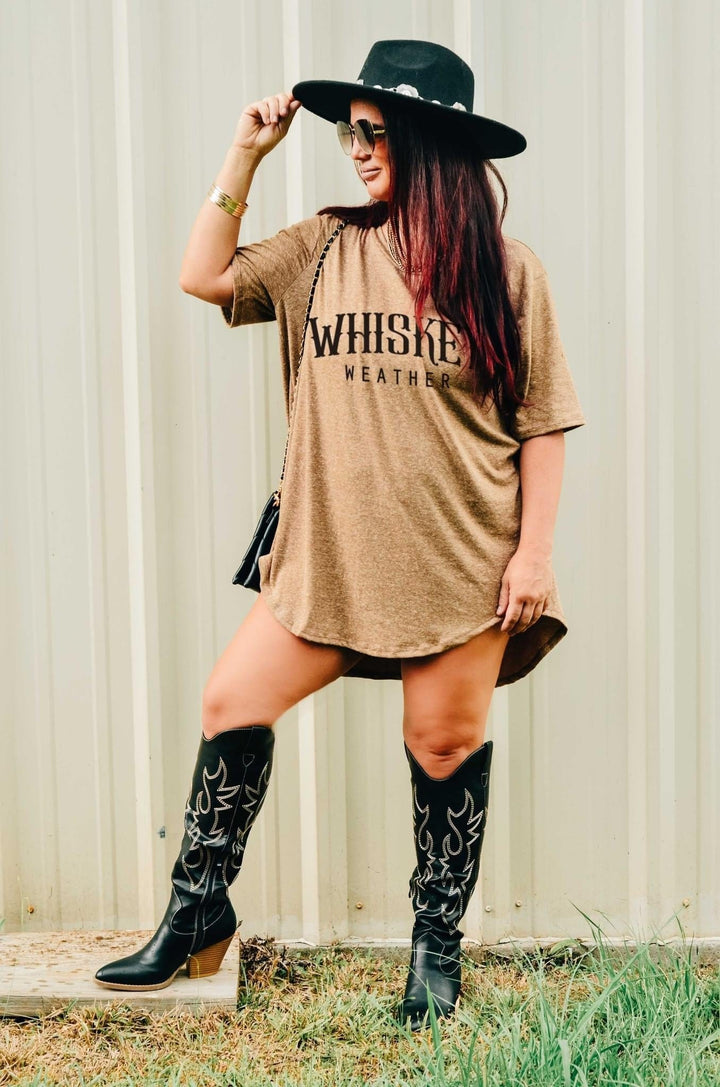 Whiskey Weather Scoop Tee