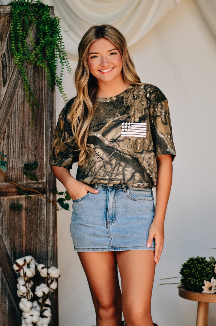 They're Not Like Us Camo Tee - NOT CUT