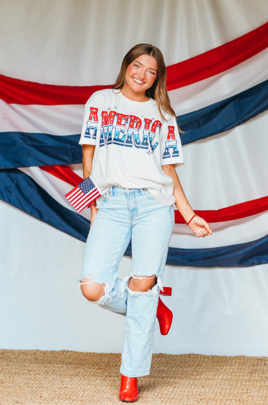 America Boxy Tee