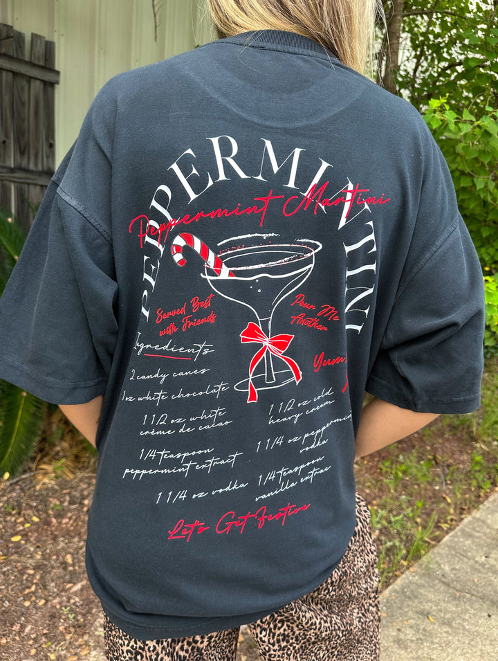 Peppermint Martini Mock Neck Tee
