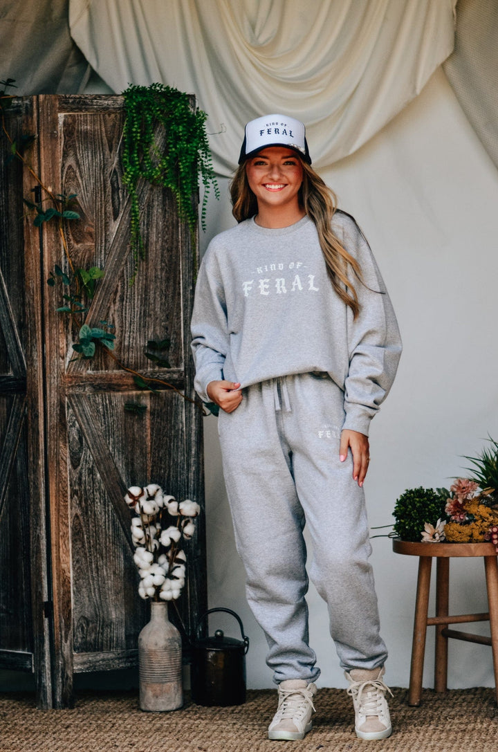 Kind of Feral Grey Sweatshirt