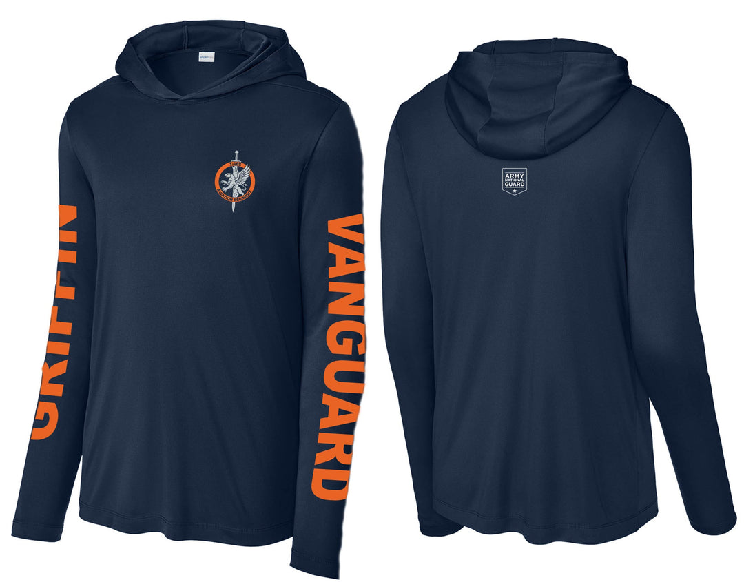 Griffin Vanguard Drifit Hoodie LS - 2 front/1back with double sleeve print