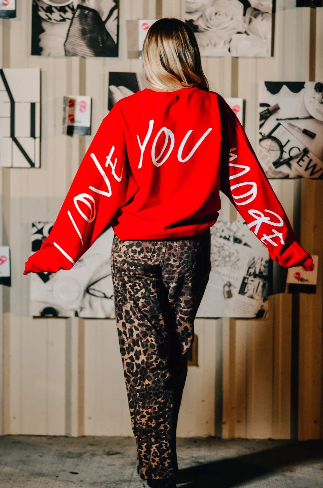 Love You Mean It Red Sweatshirt