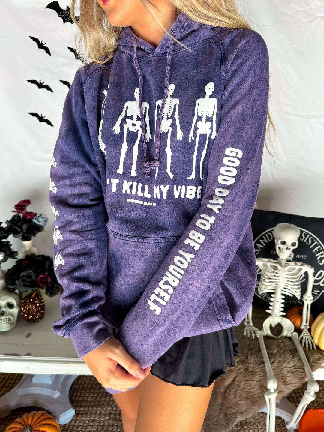 Dont Kill My Vibe Purple Cloud Hoodie