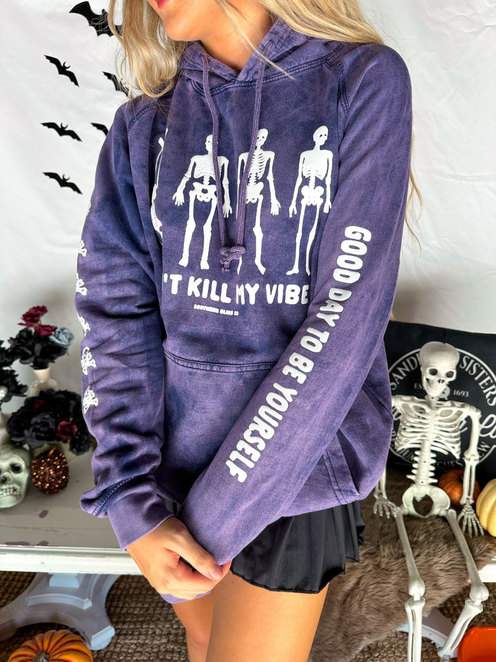 Dont Kill My Vibe Purple Cloud Hoodie