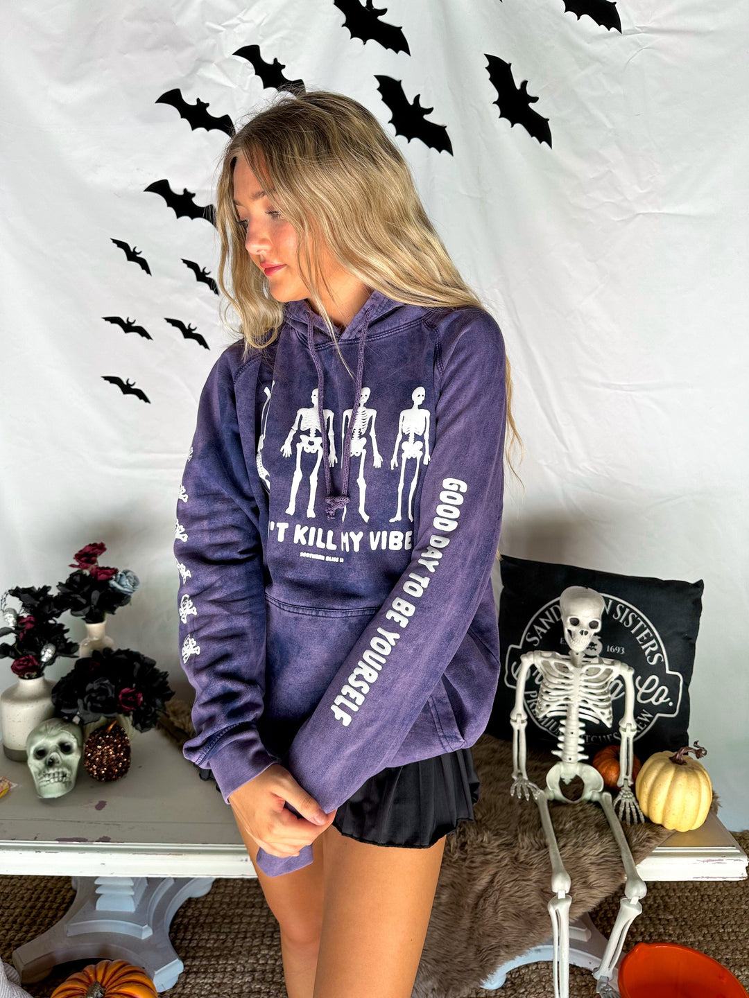 Dont Kill My Vibe Purple Cloud Hoodie