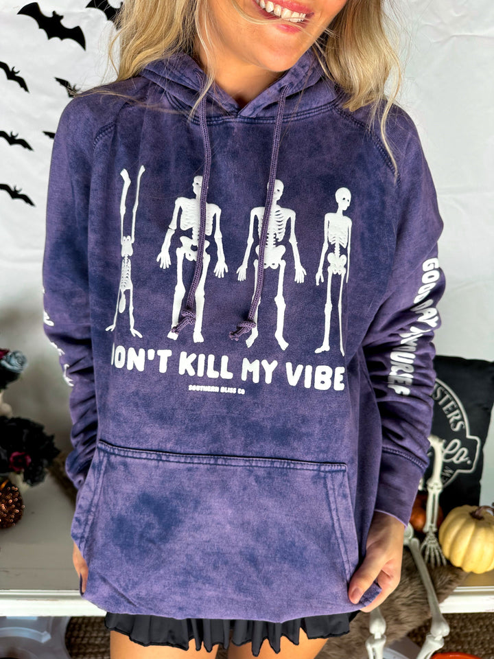 Dont Kill My Vibe Purple Cloud Hoodie