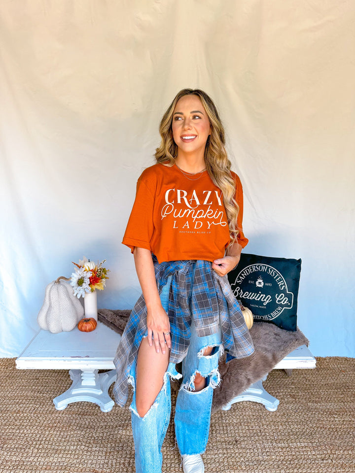 Crazy Pumpkin Lady Tee