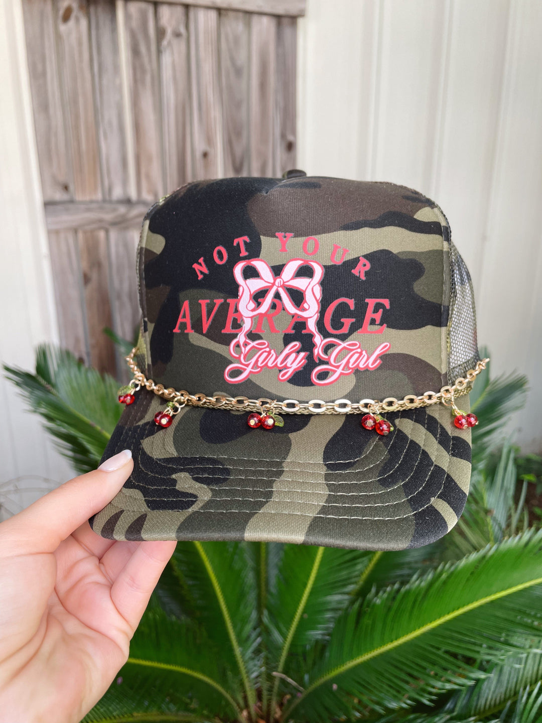 Not Your Average Girly Girl Full Camo Trucker Hat