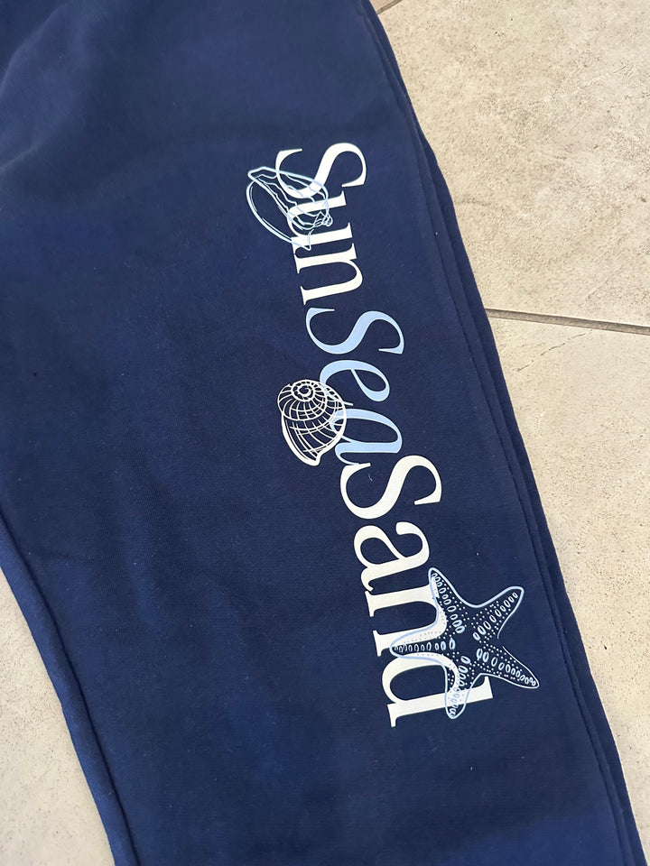 Sun Sea Sand Navy Joggers