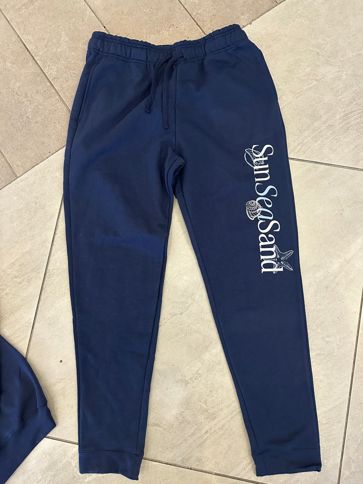 Sun Sea Sand Navy Joggers