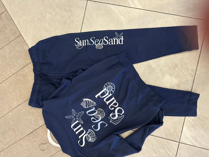 Sun Sea Sand Navy Joggers