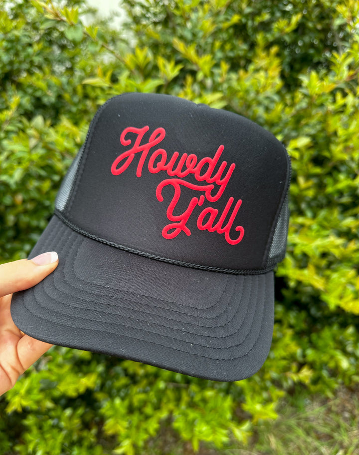 Howdy Y'all Black Trucker